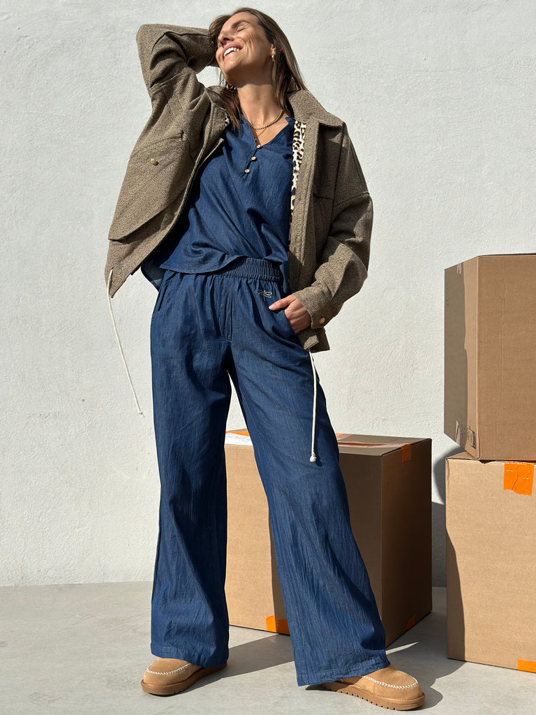 Gaspar 2501931 Honolulu bukser sporty denim