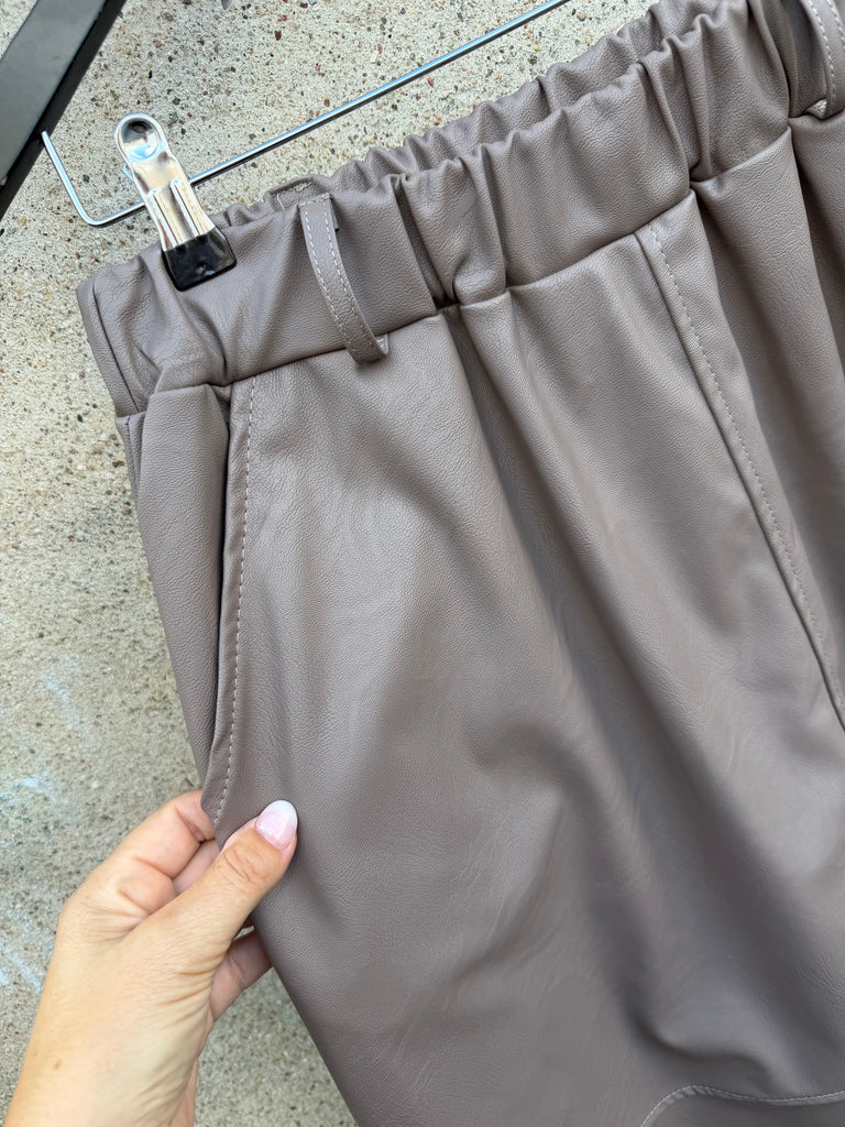 LECOCO 34922 Dicte vegan skirt taupe