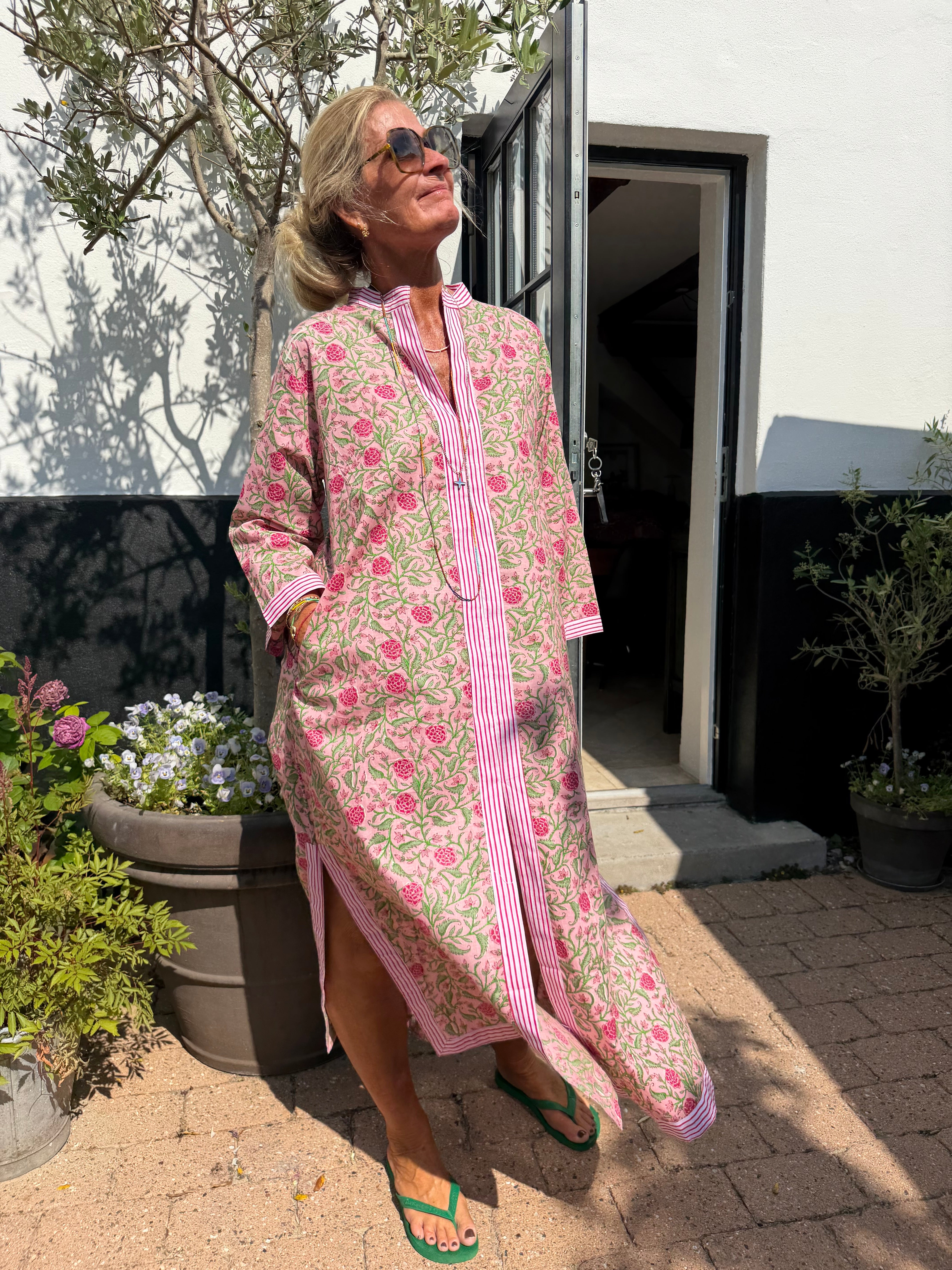 CABANA Living Inaya kaftan dress pink