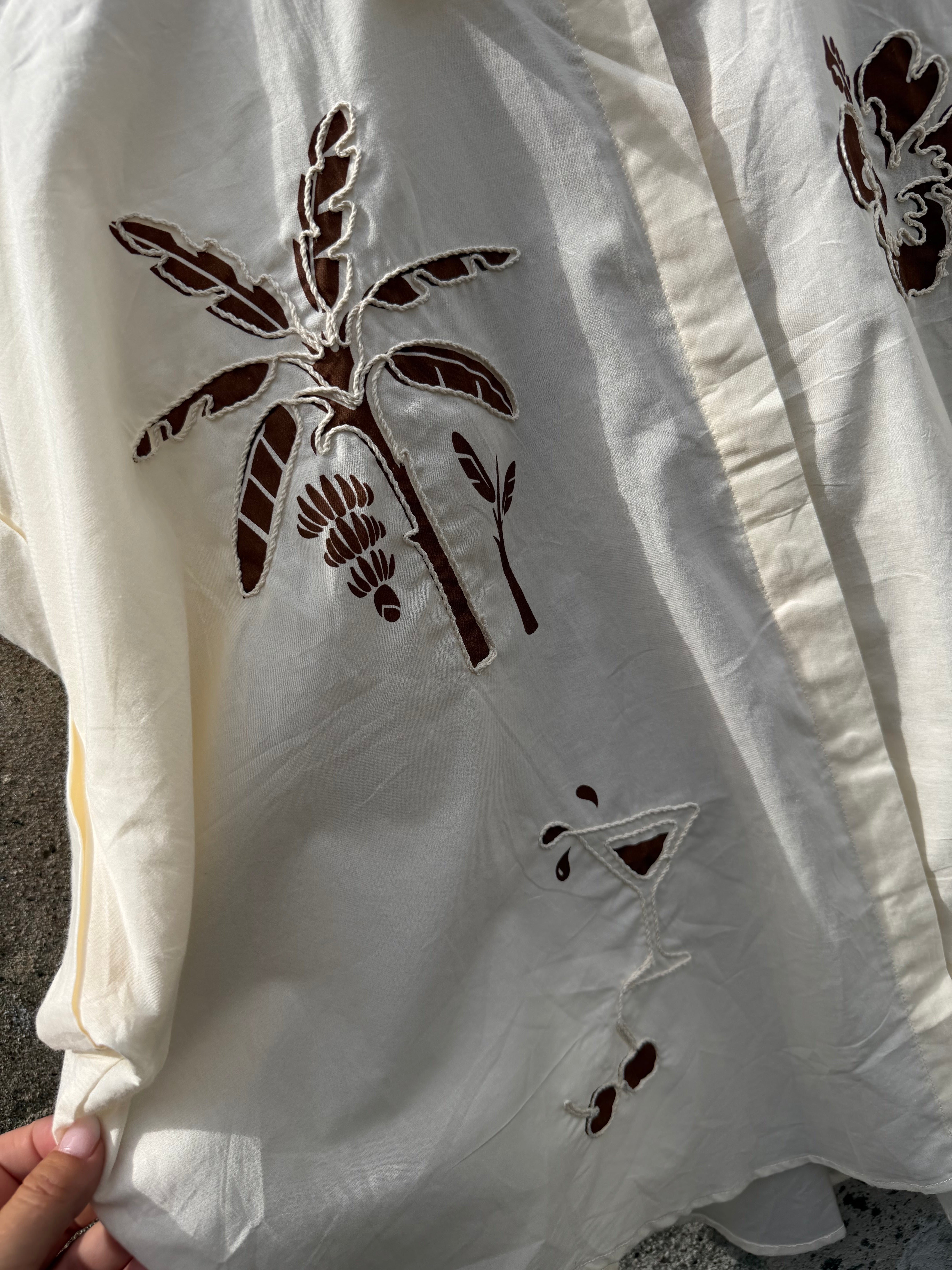 Calo shirt embrodery off white