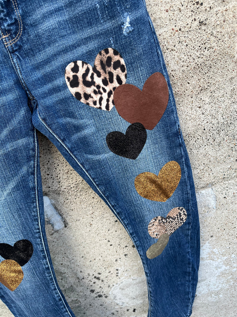 By Engbork Milo jeans hearts denim