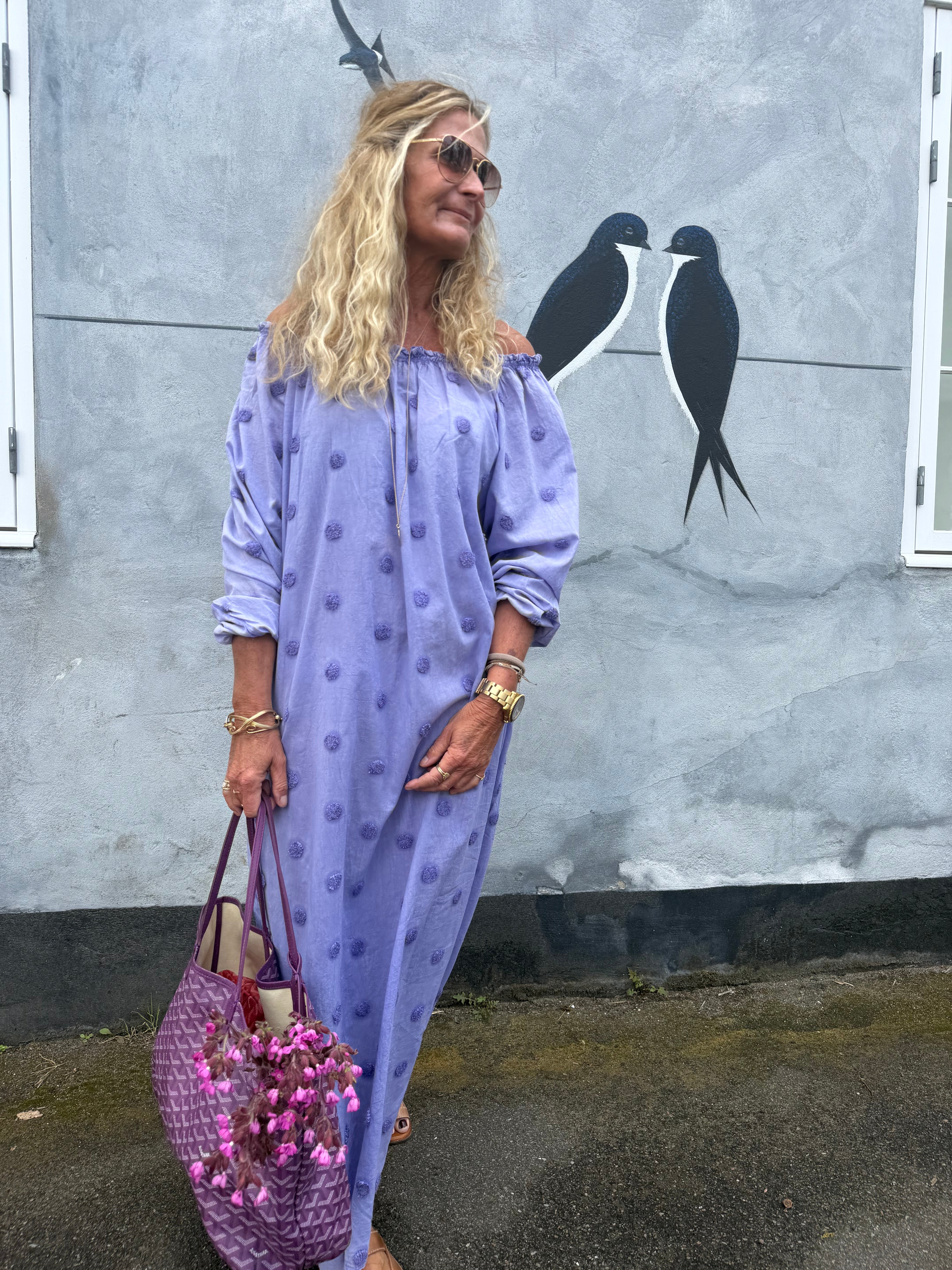 CABANA Living 3808-01 Dot dress purpel