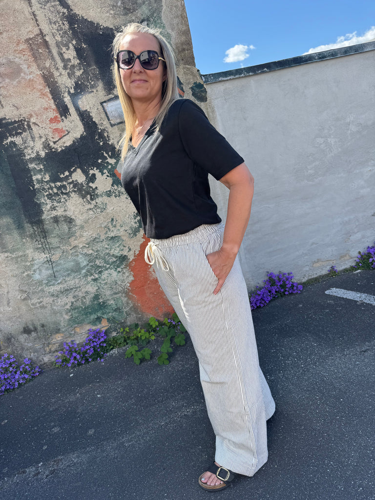 LECOCO 34665 Lianna bukser stripe off