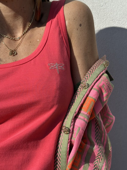 Gaspar 2601301 Osaka tanktop pink