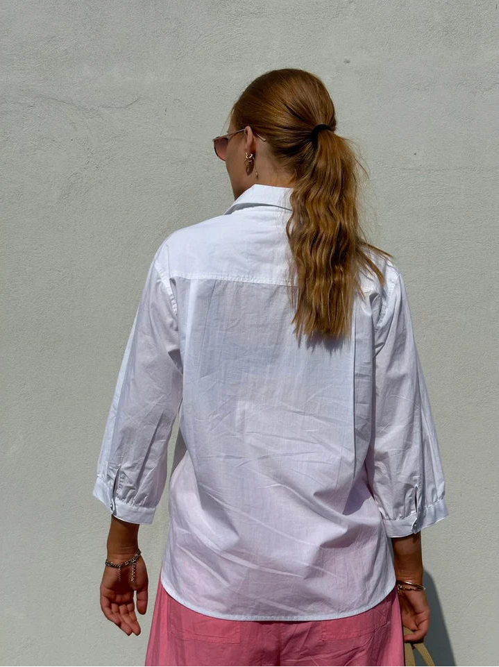 Gaspar 2601312 Oslo poplin shirt white