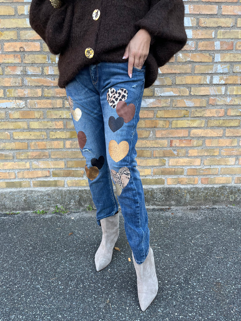 By Engbork Milo jeans hearts denim