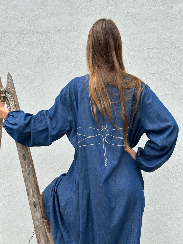 Gaspar 2407702 Luna denim dress blue