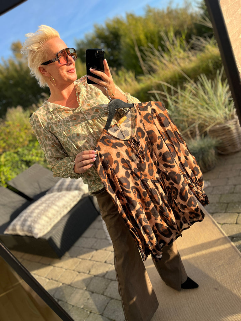 Boho Love Parga bluse leo green