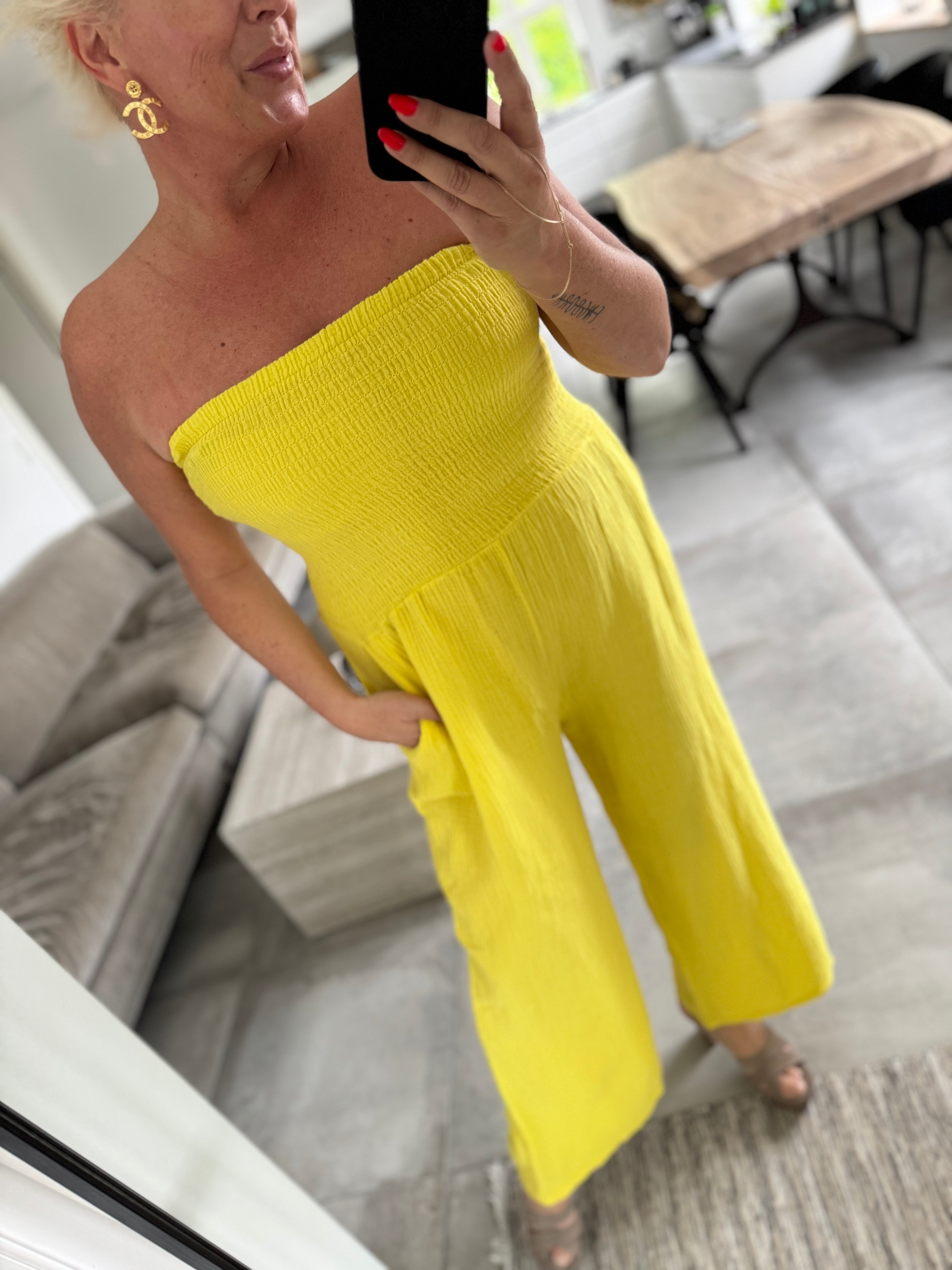 By Engbork Bali jumpsuit yellow