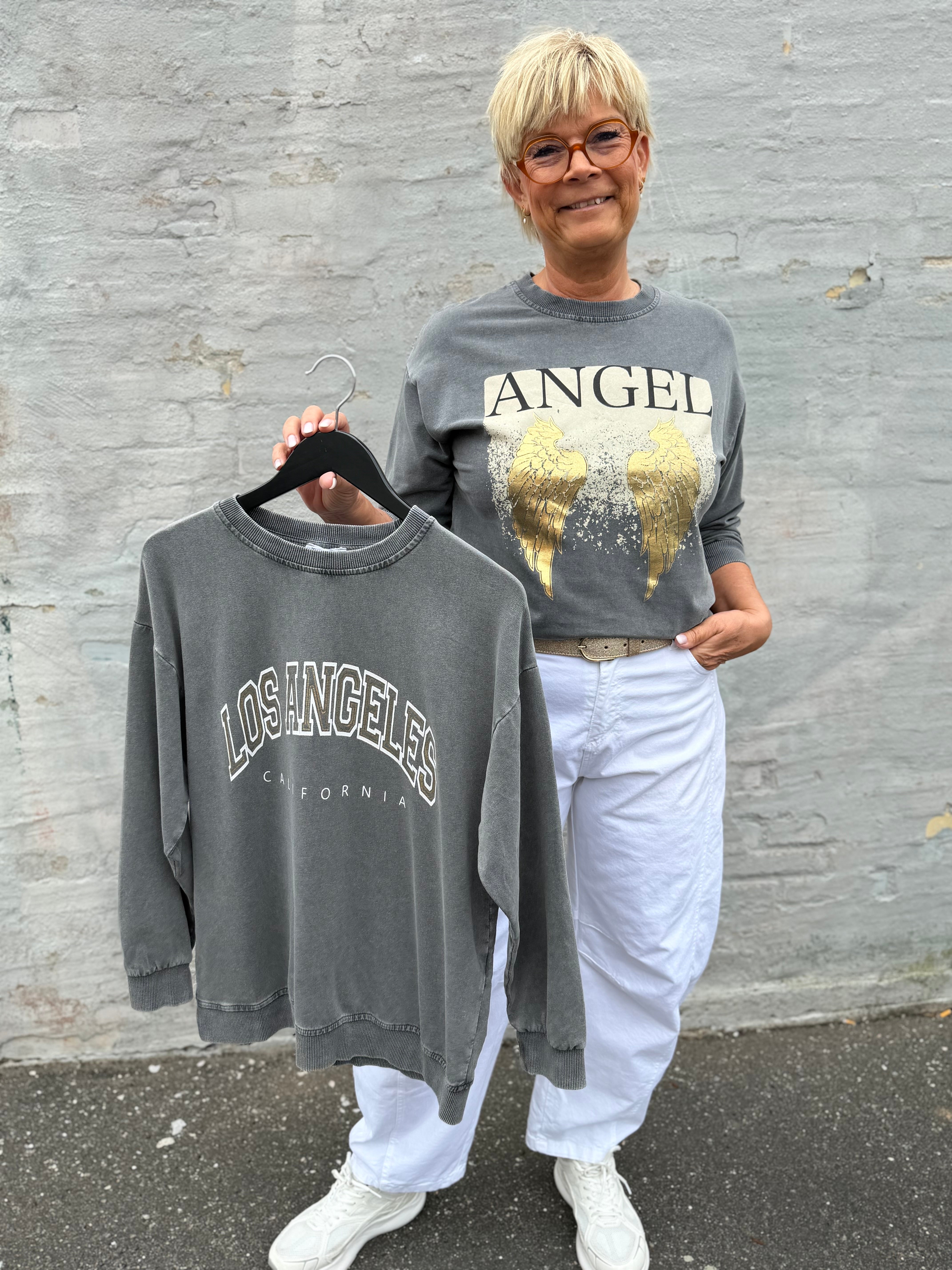 By Engbork Los A sweat blouse grey