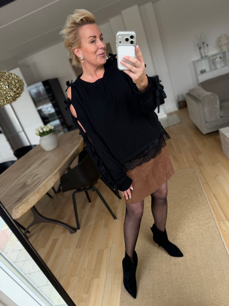 Depeche 51390 Lorina skirt suede wood