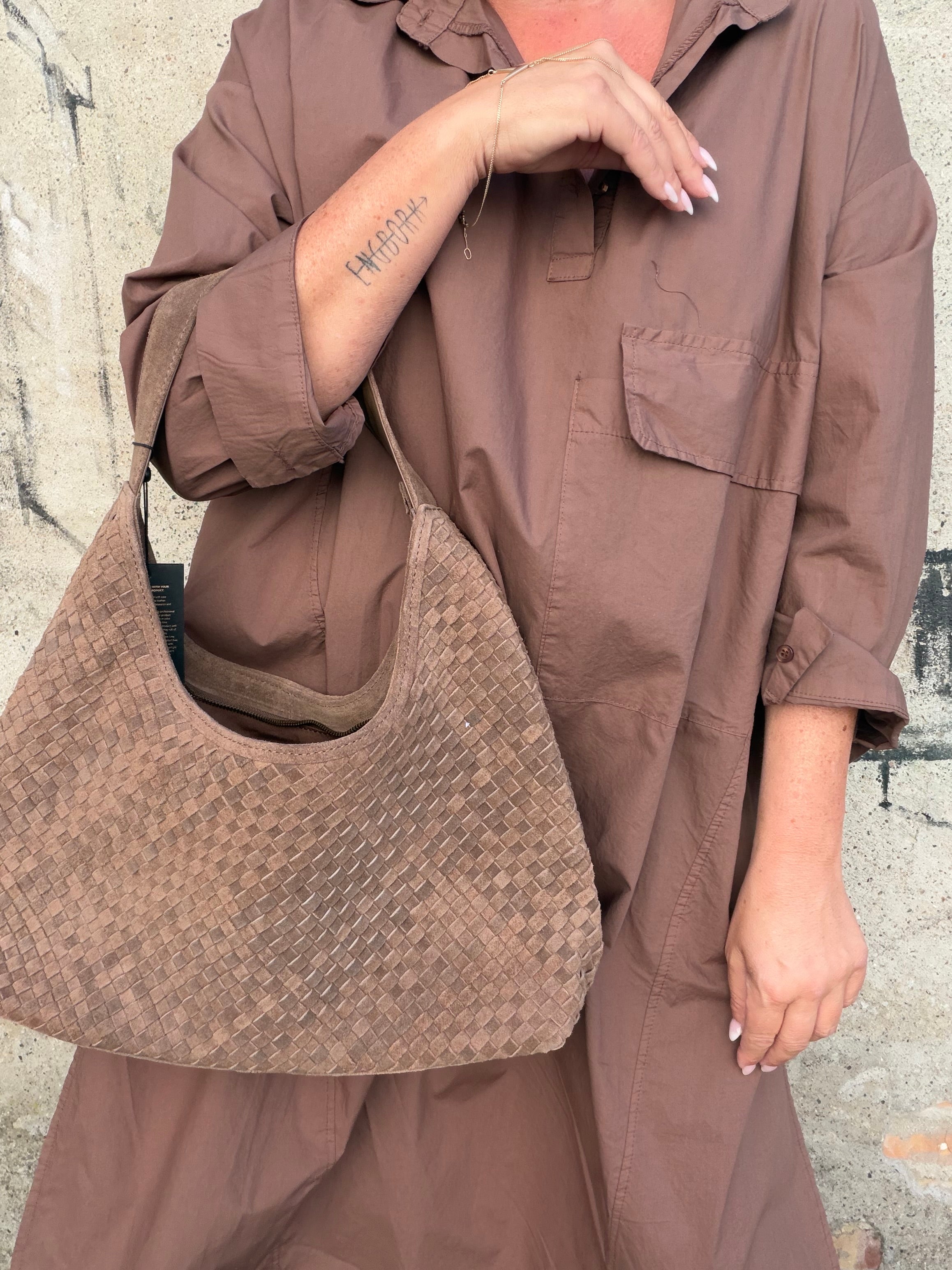 Depeche 17076 Berlin handbag mud