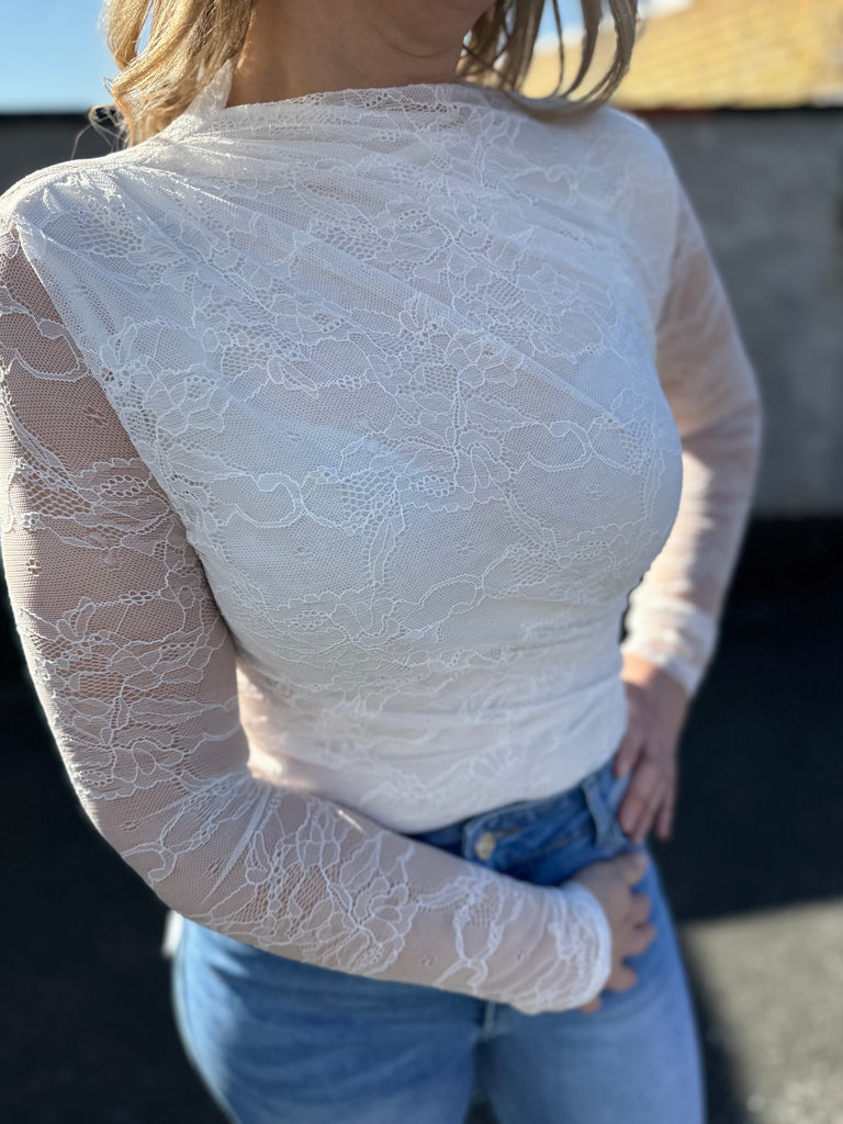 By Engbork Lace bodystocking white