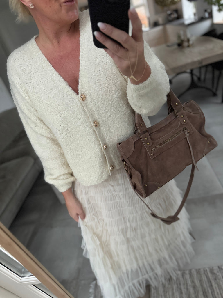 By Engbork Wonder tyl skirt chalk