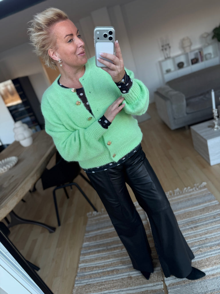 By Engbork Mindy strik cardigan mint