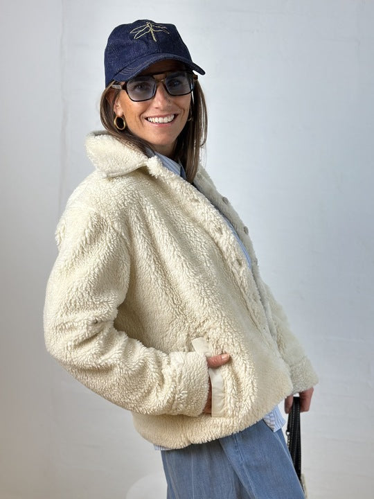 Gaspar 2510505 Harlem duffy jacket off white