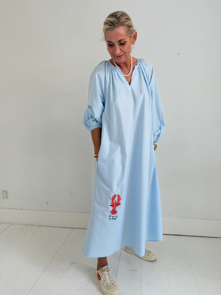 WAUW Lobster dress light blue