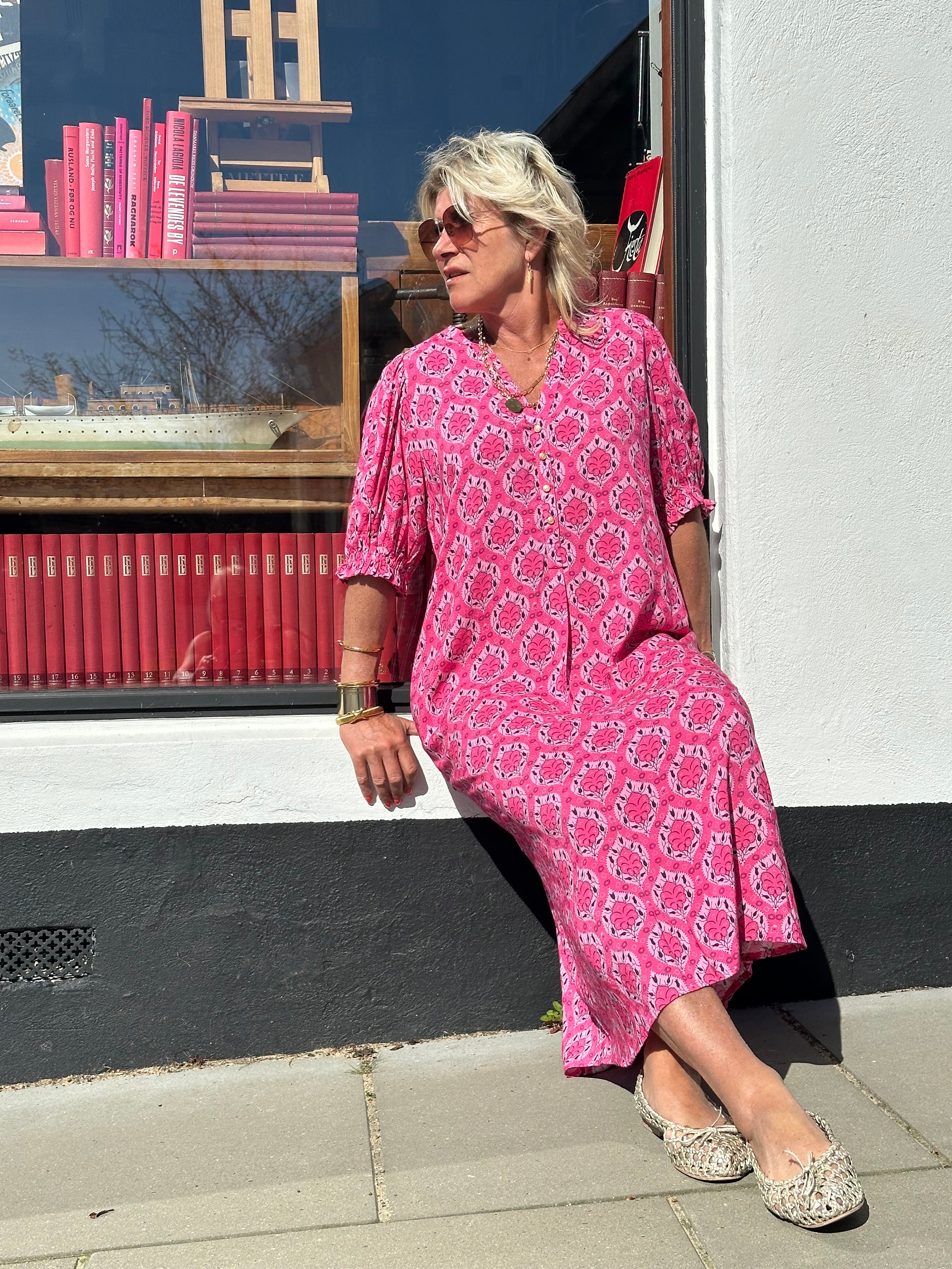 Gaspar 2601728 Tunø dress print pink