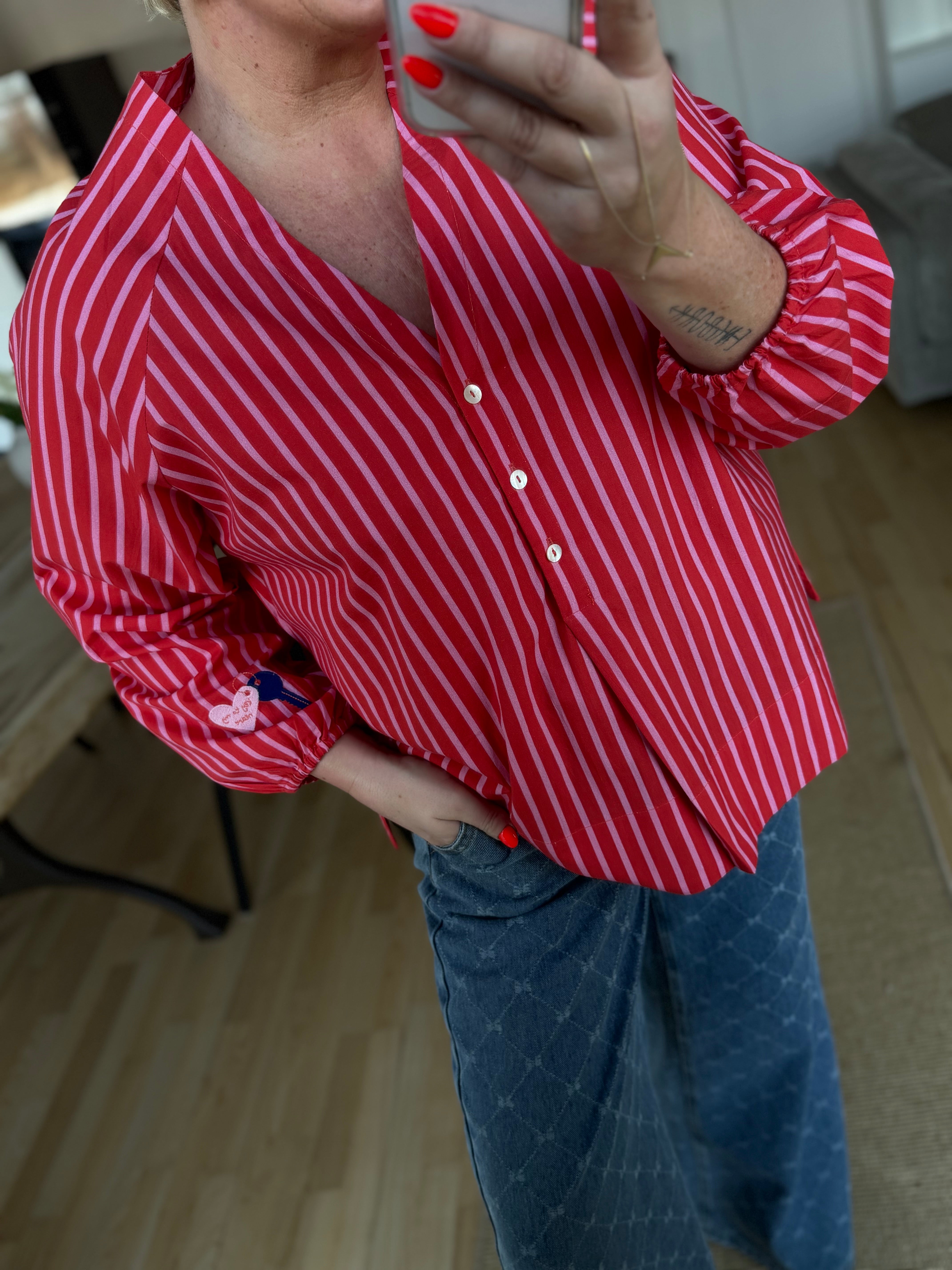 WAUW Ulrikke shirt stripe red