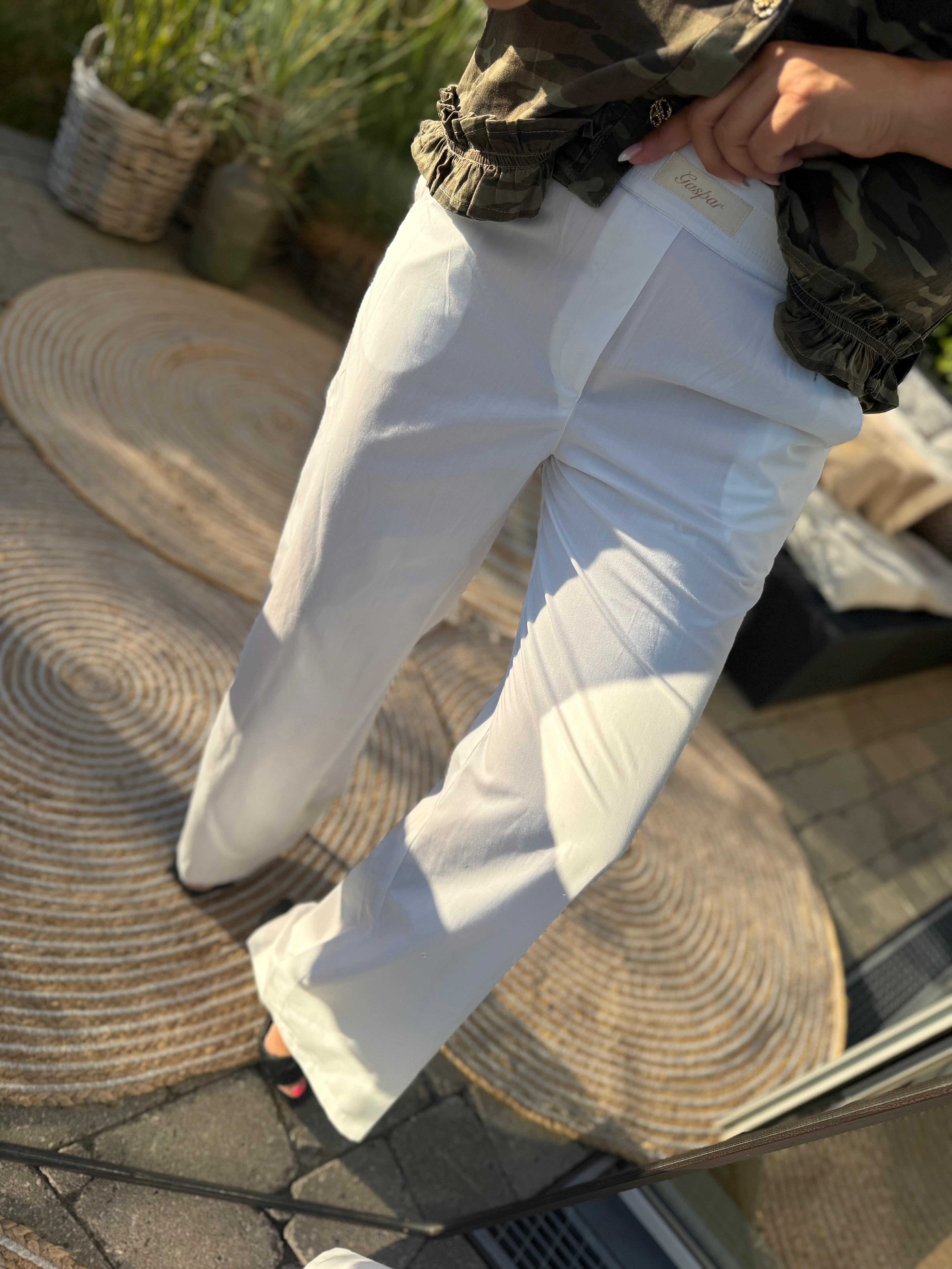 Gaspar 2510925 Honolulu pants poplin white