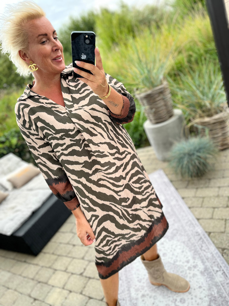 LECOCO 34558 Sara kjole army