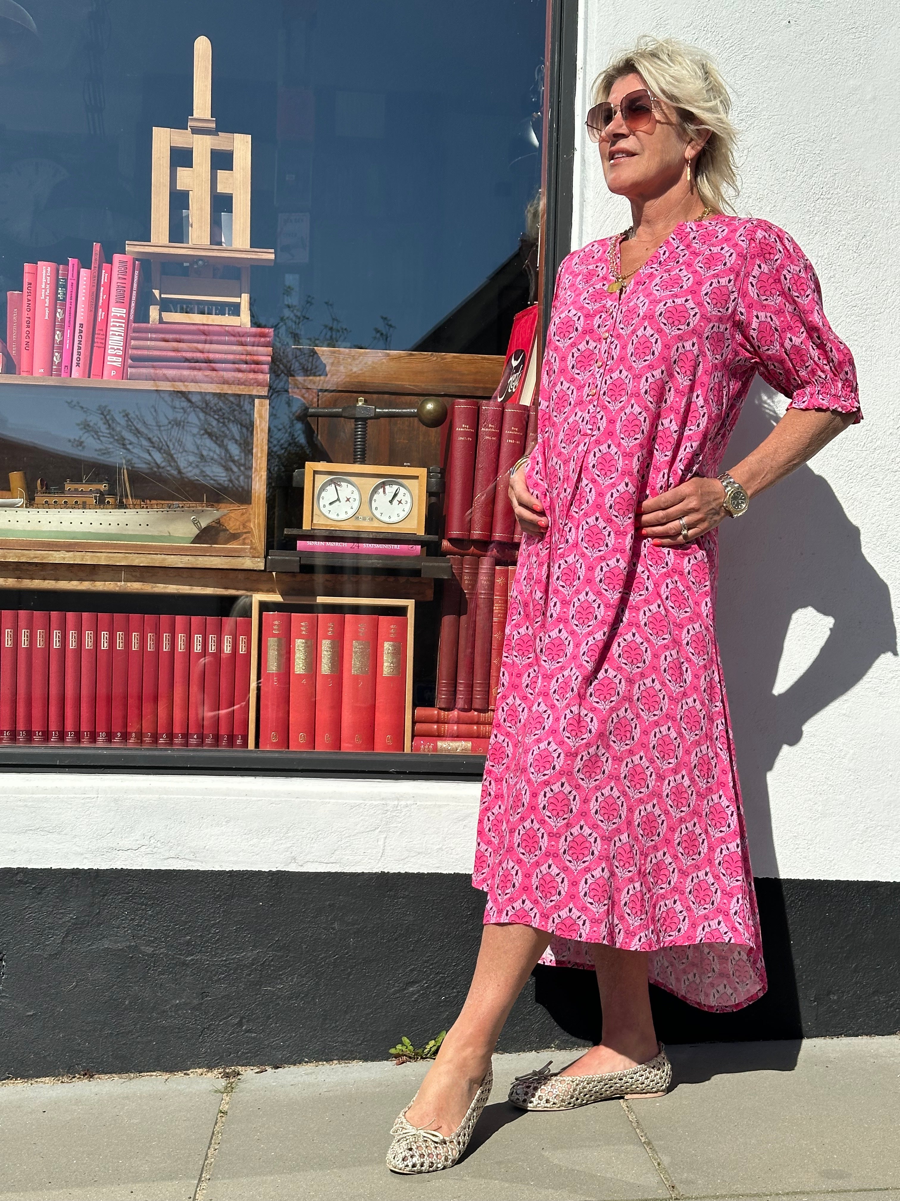 Gaspar 2601728 Tunø dress print pink