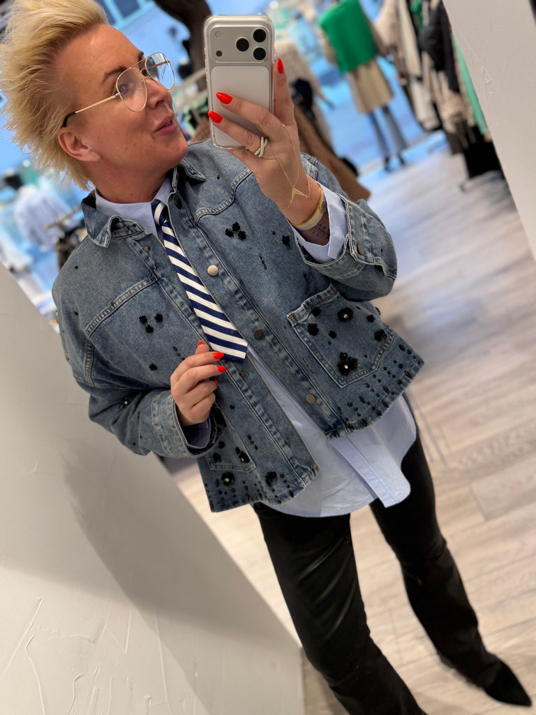 By Engbork slips stripe blue