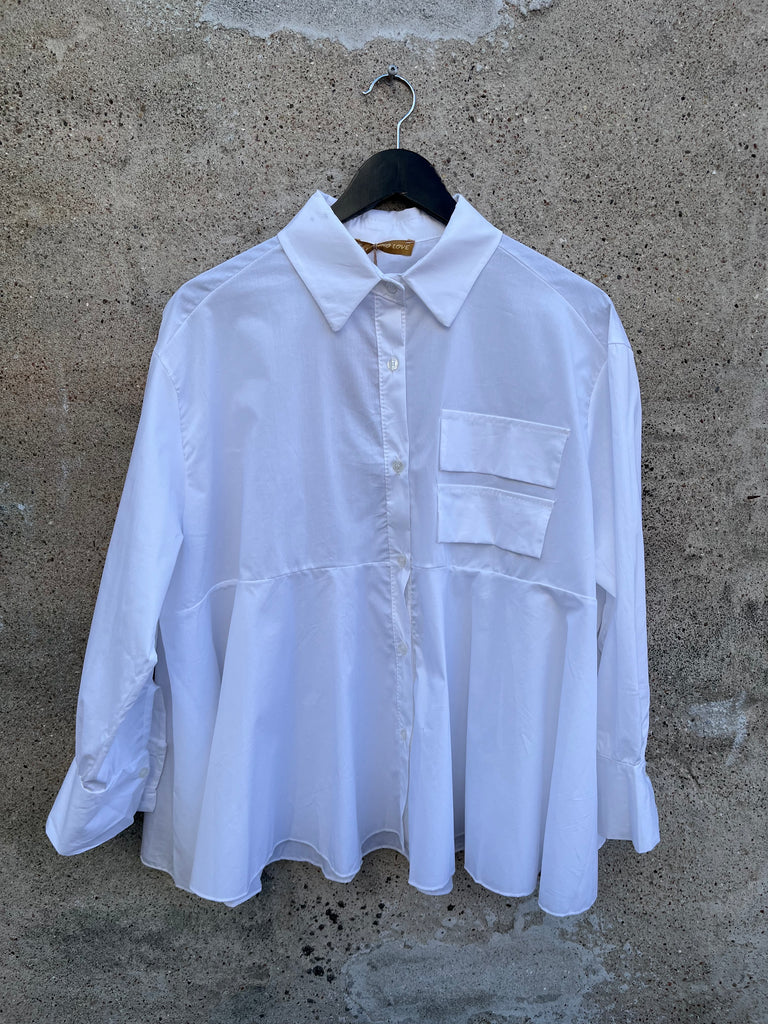 Boho Love B1289 skjorte pocket white