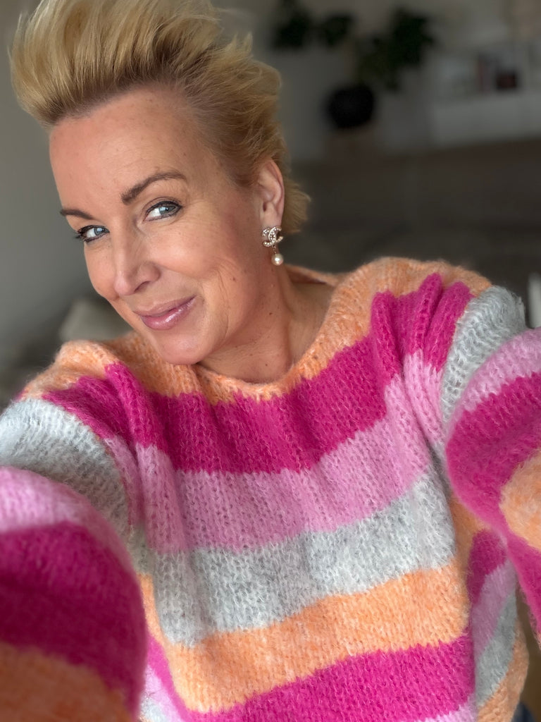 LECOCO 35016 Shella strik peach