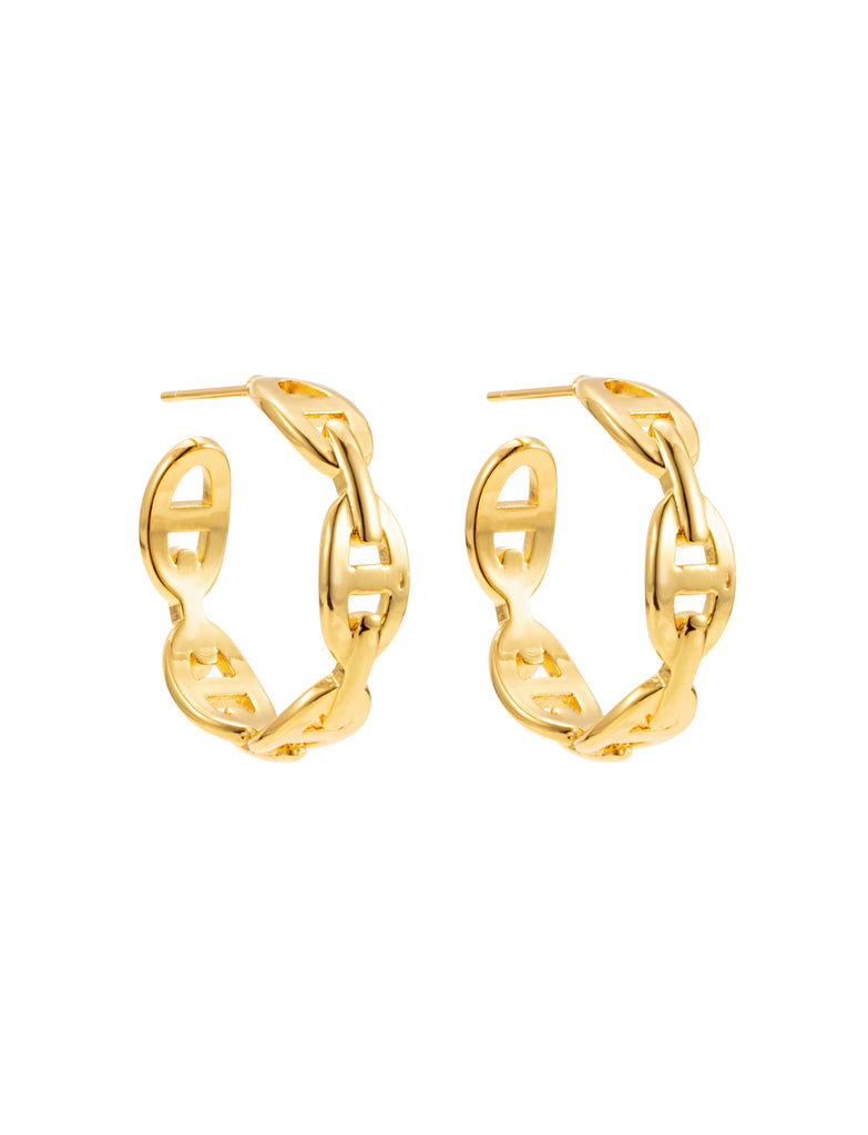 By Jolima Chain Celine hoops G
