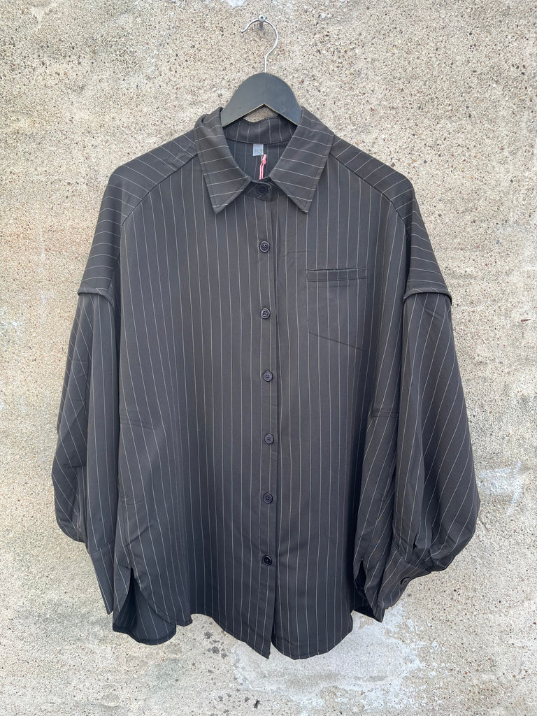 By Engbork Cita skjorte stripe black