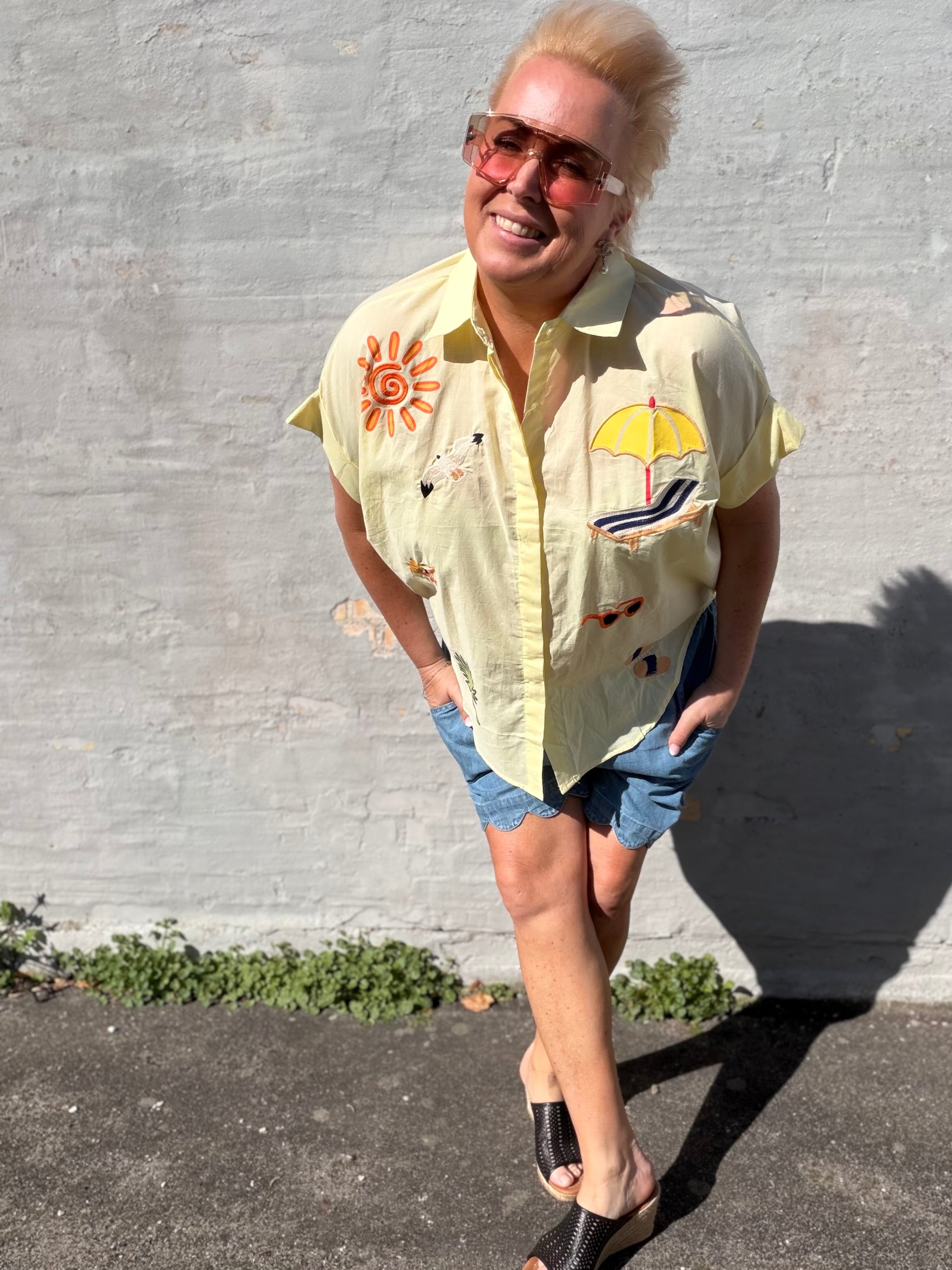 Beach 10085 shirt yellow
