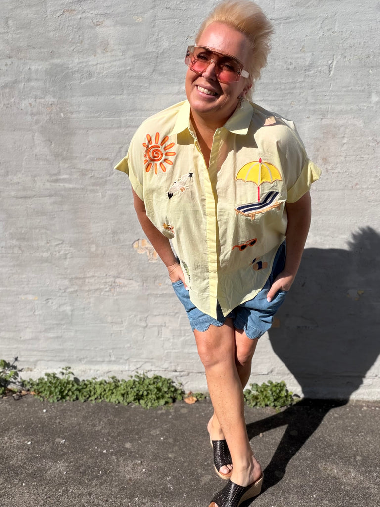 Beach 10085 shirt yellow