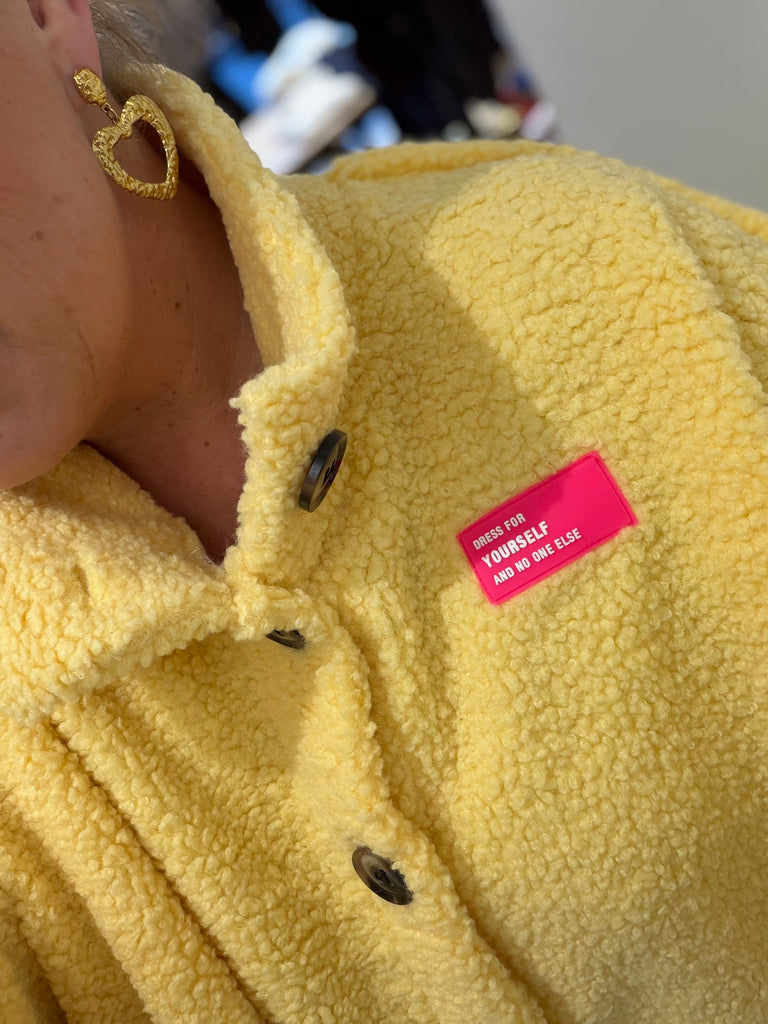 Boho Love B1312 Teddy overshirt yellow