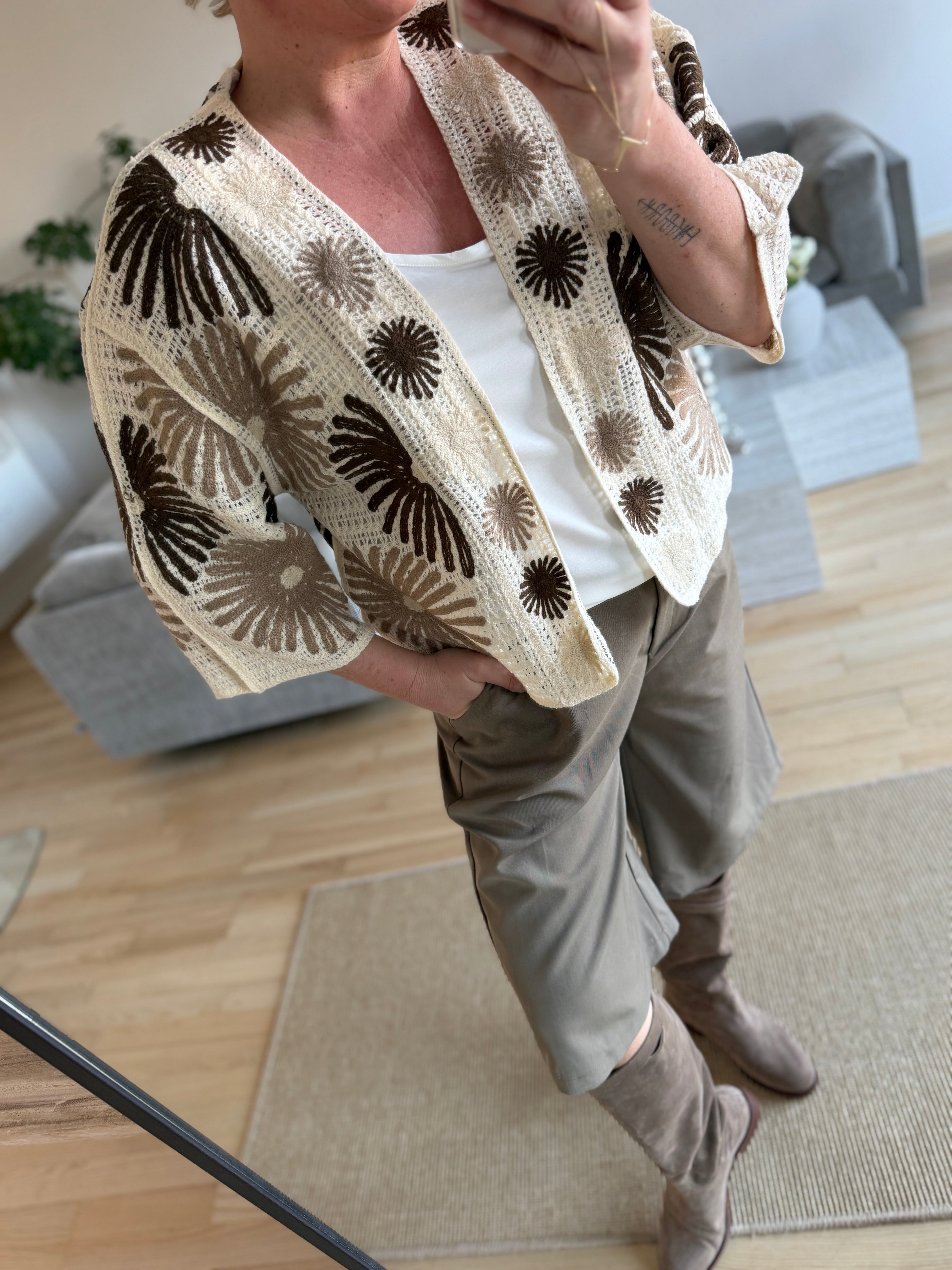 By Engbork Maya jacket flower brown
