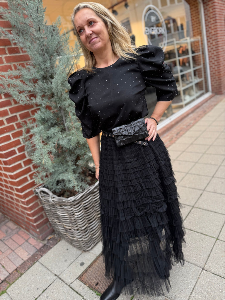 By Engbork Wonder tyl skirt black