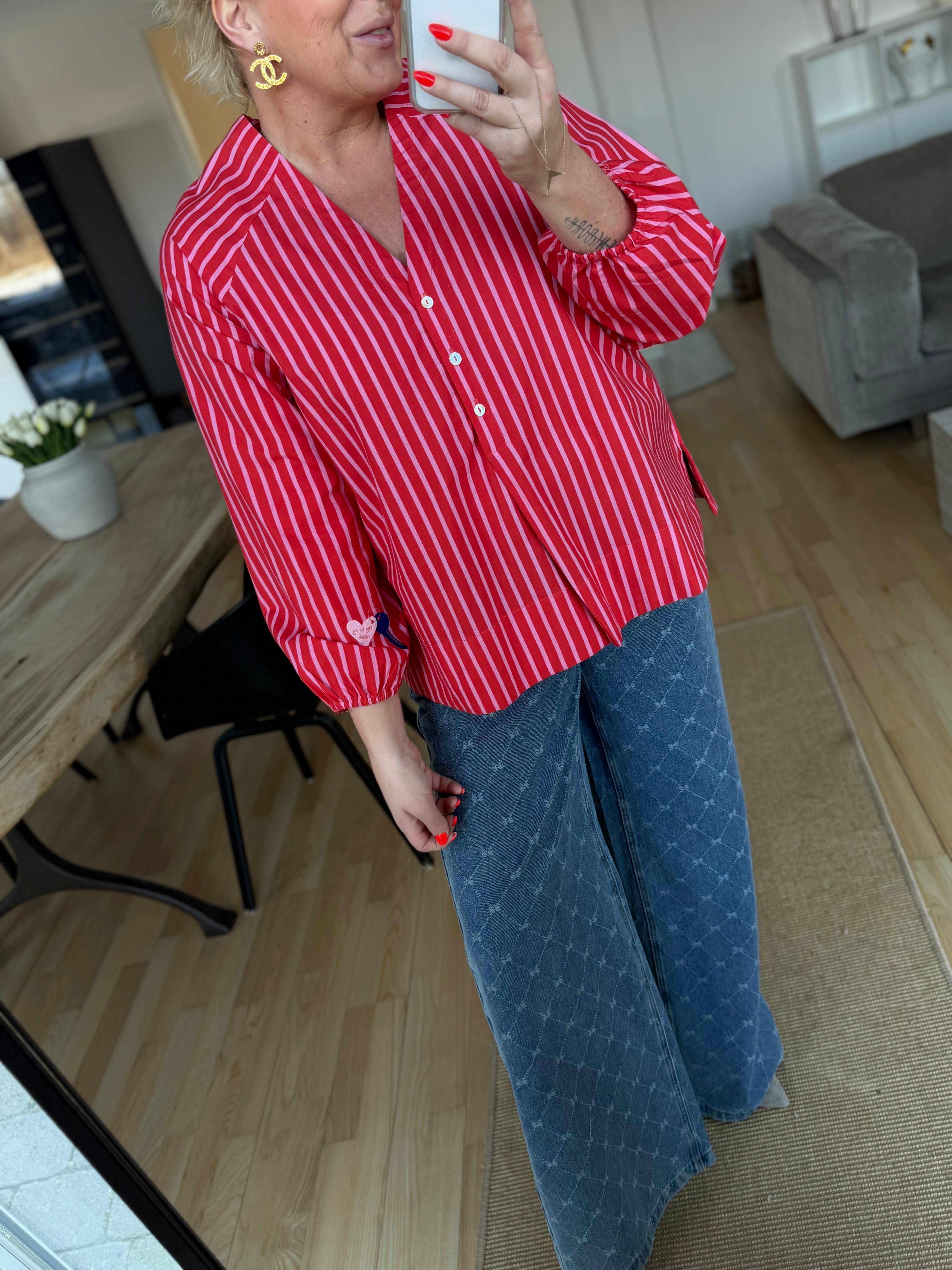 WAUW Ulrikke shirt stripe red