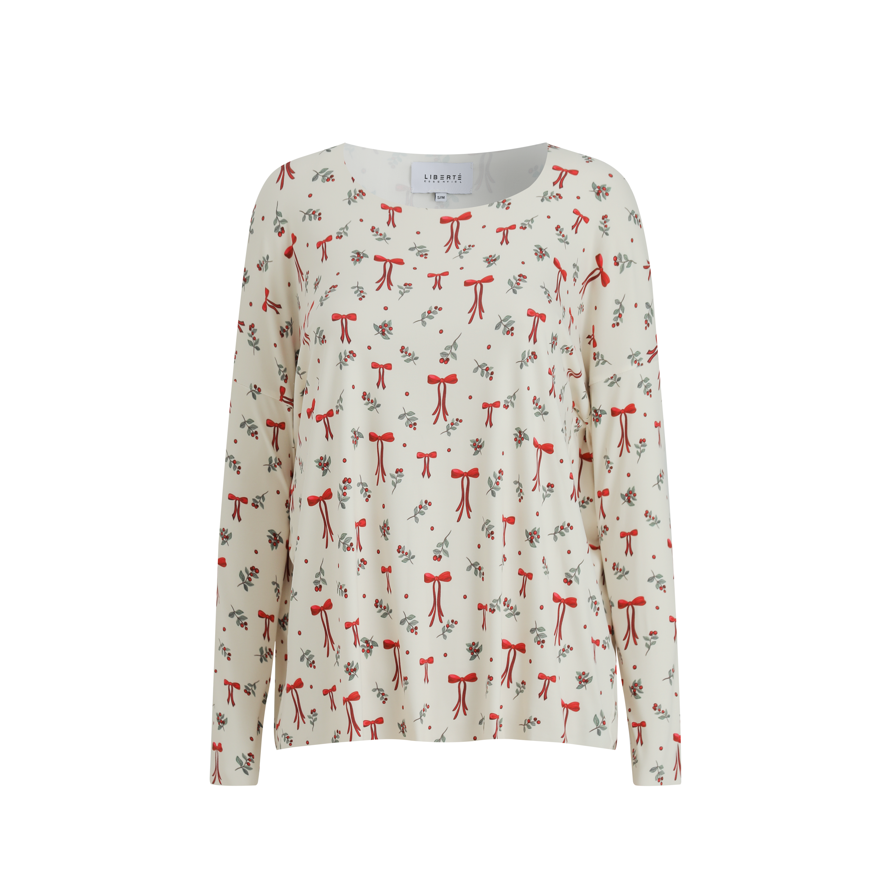 Liberte 9504 Alma LS top Red bow creme