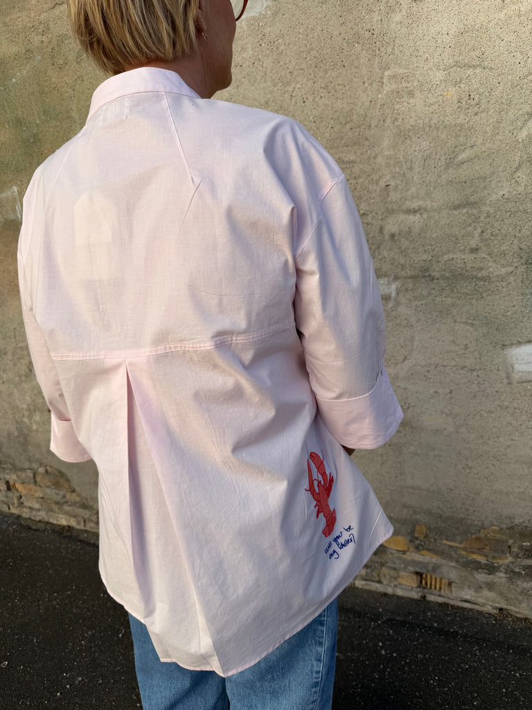 WAUW Luna shirt lobster pink marshmellow