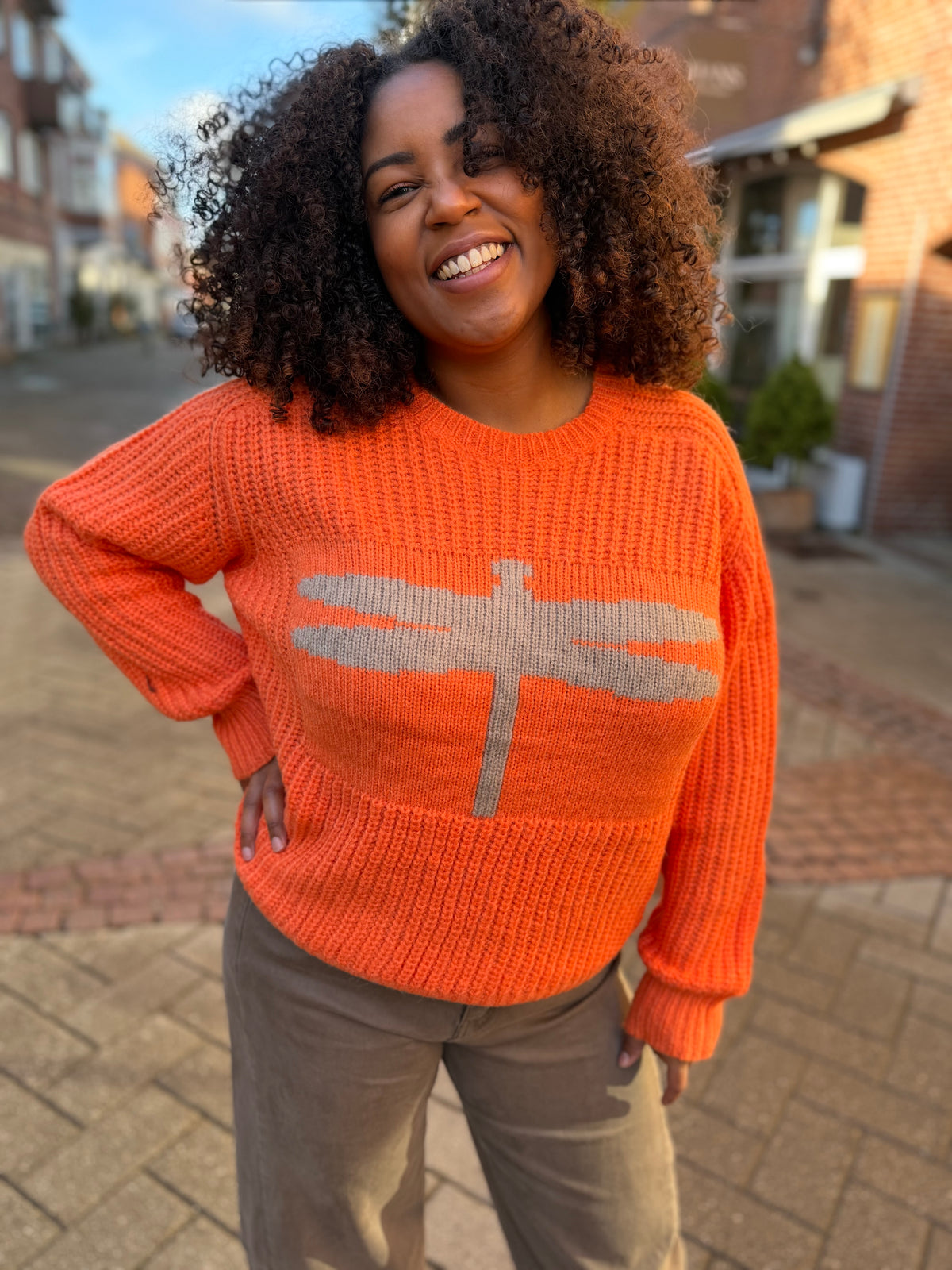 Gaspar 2607349 Pisa logo pullover orange