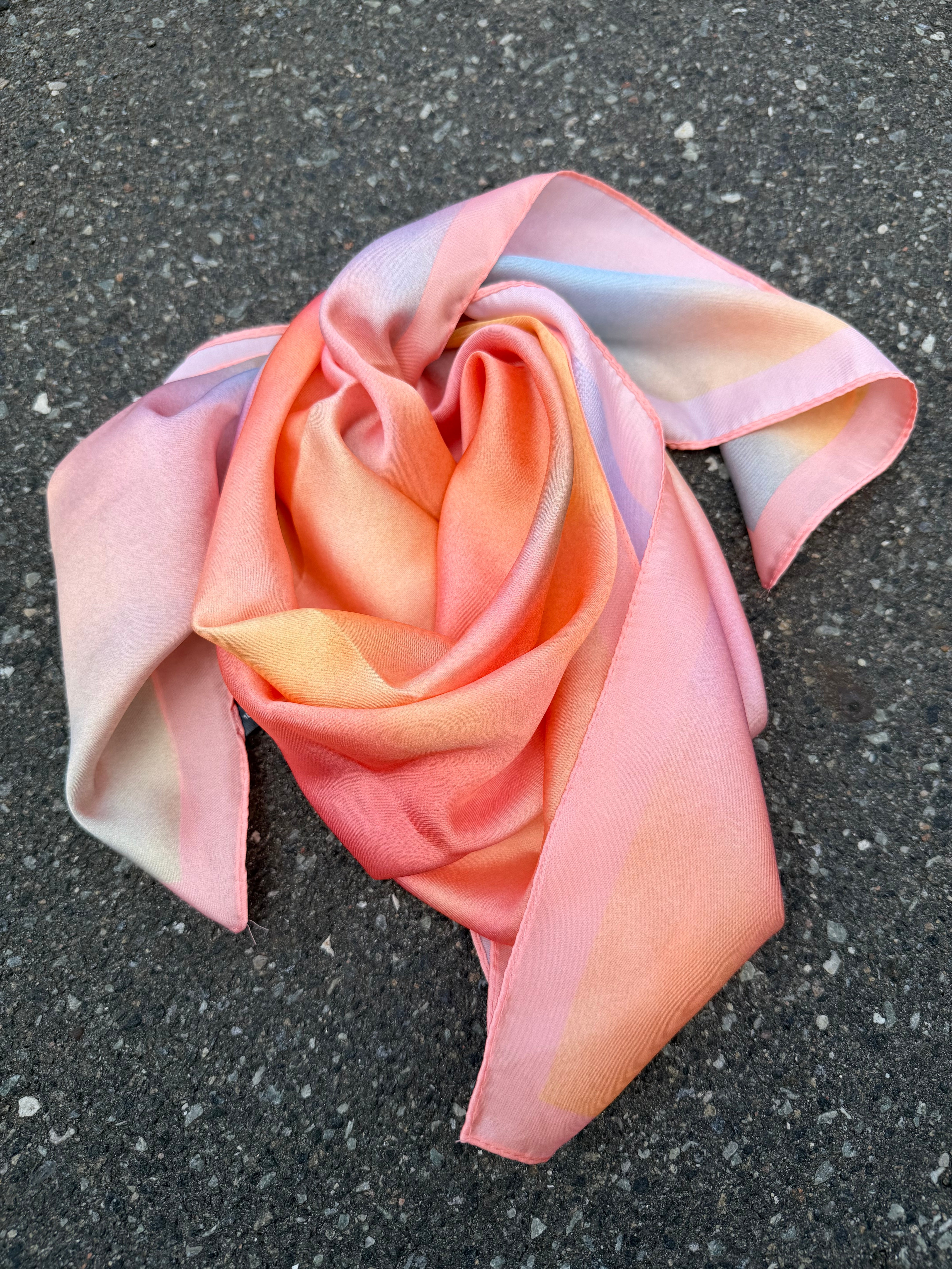 By Engbork tørklæde pink/peach print