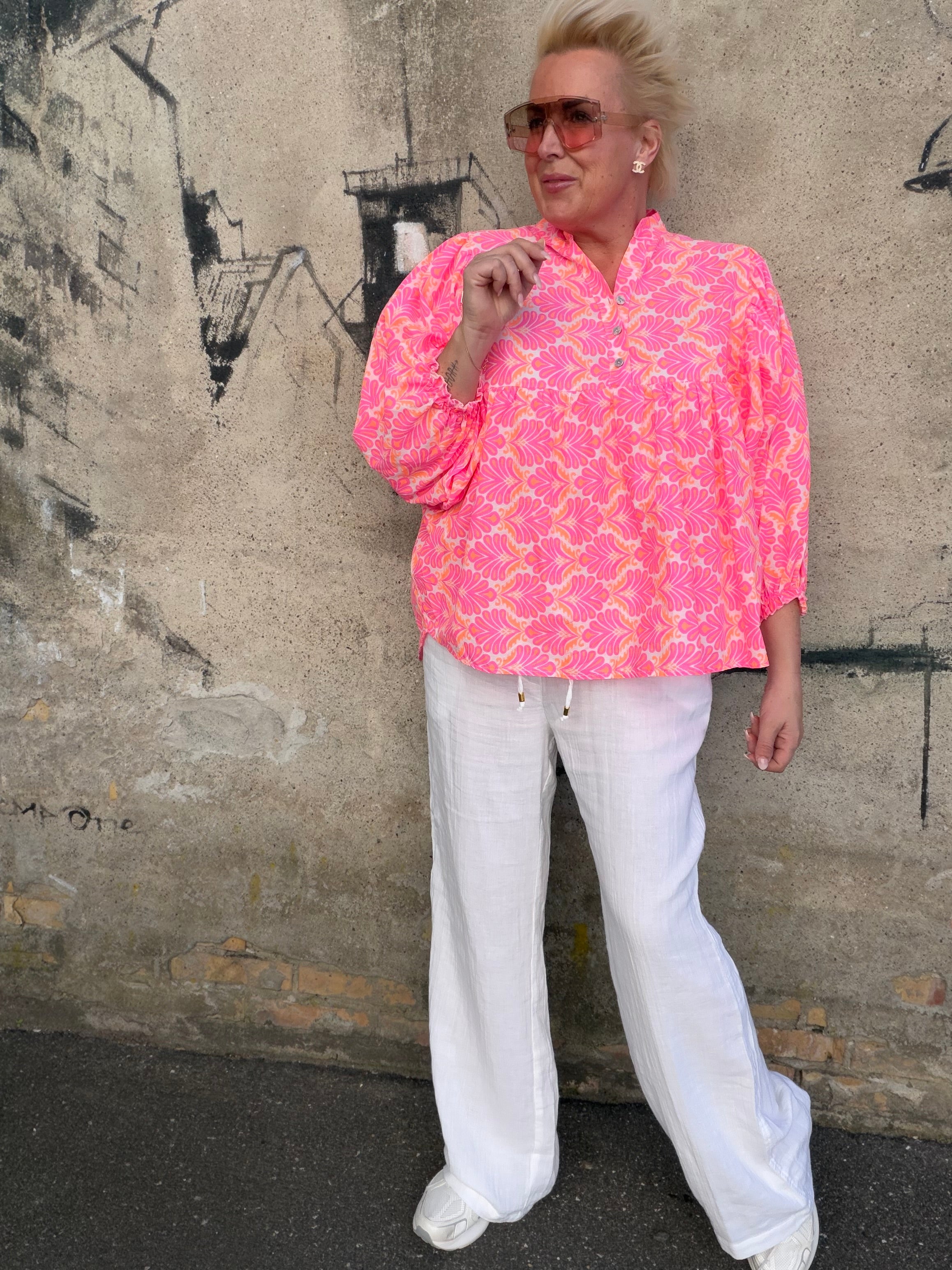 By Engbork Adelina shirt print pink