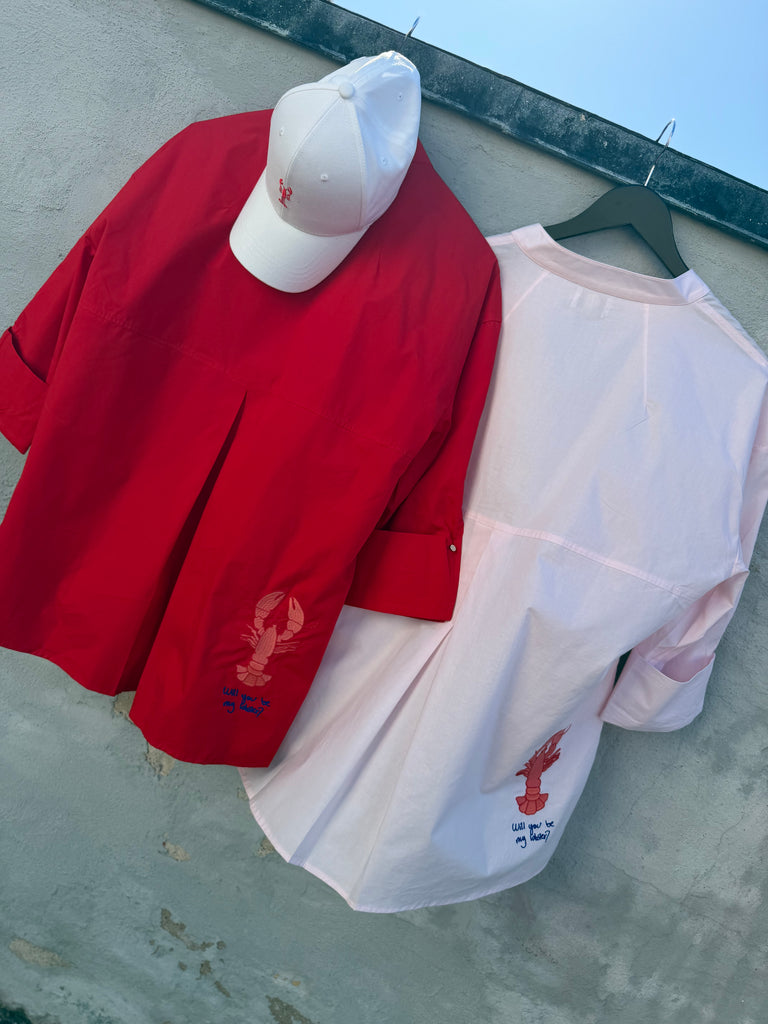 WAUW Luna shirt lobster red