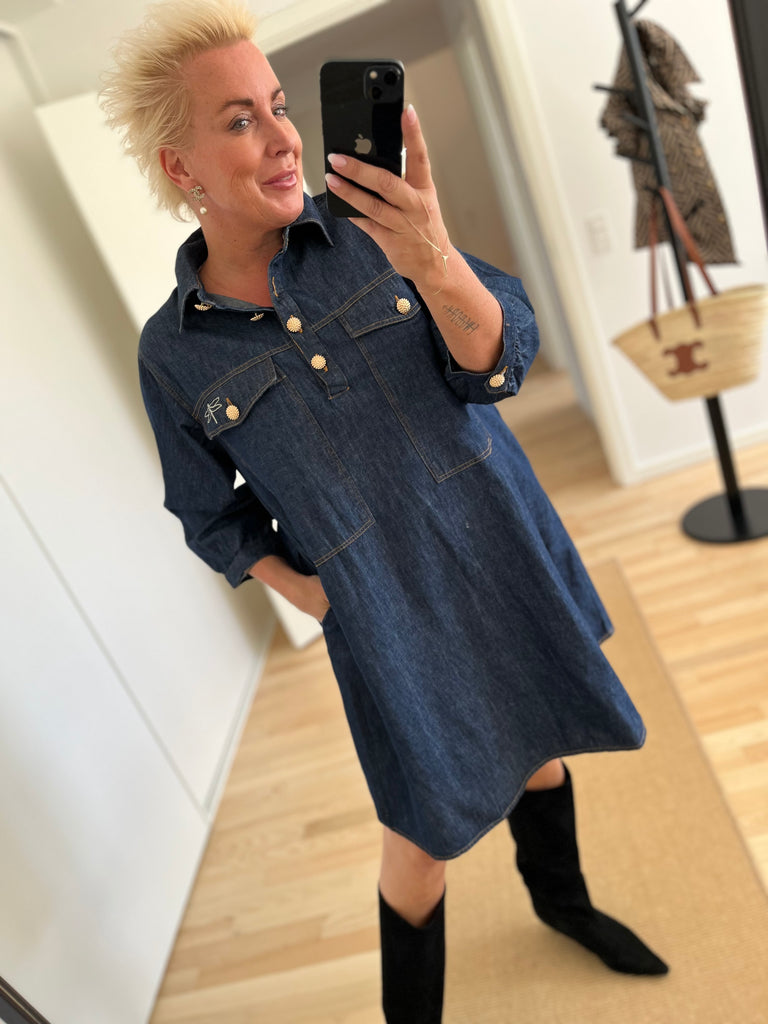 Gaspar 2507720 Rio denim dress dark