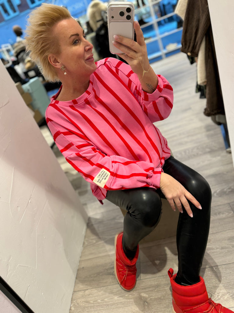 By Engbork Rosie blouse stripe pink