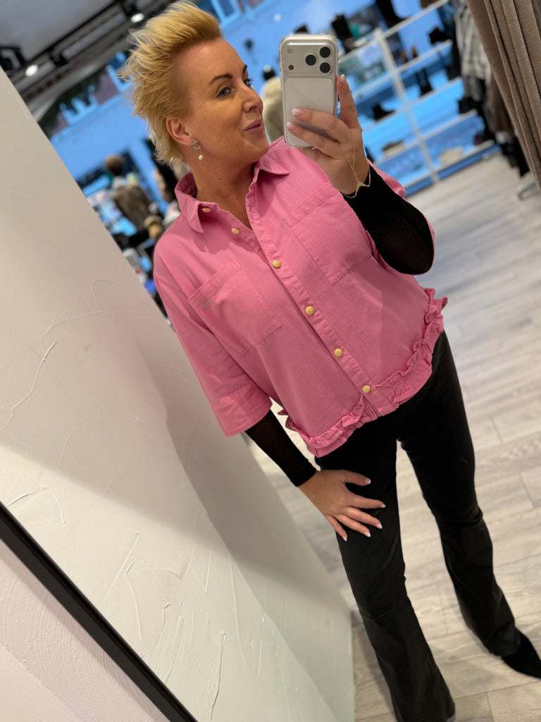 Gaspar 2510339 Vigo canvas shirt pink