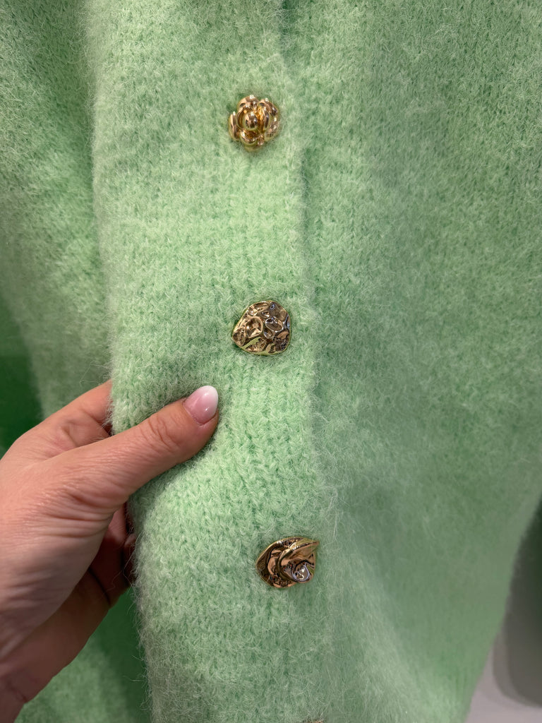 By Engbork Mindy strik cardigan mint