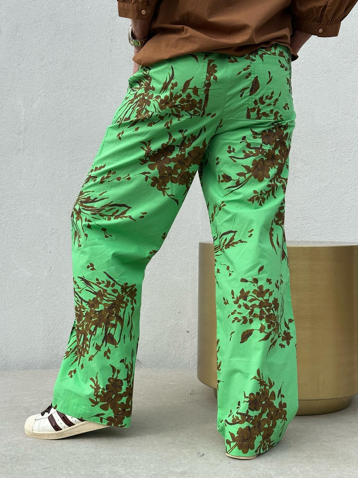 Gaspar 2510935 Honolulu print pants green