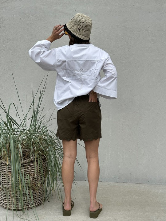 Gaspar 2601904 Honolulu shorts poplin olive green