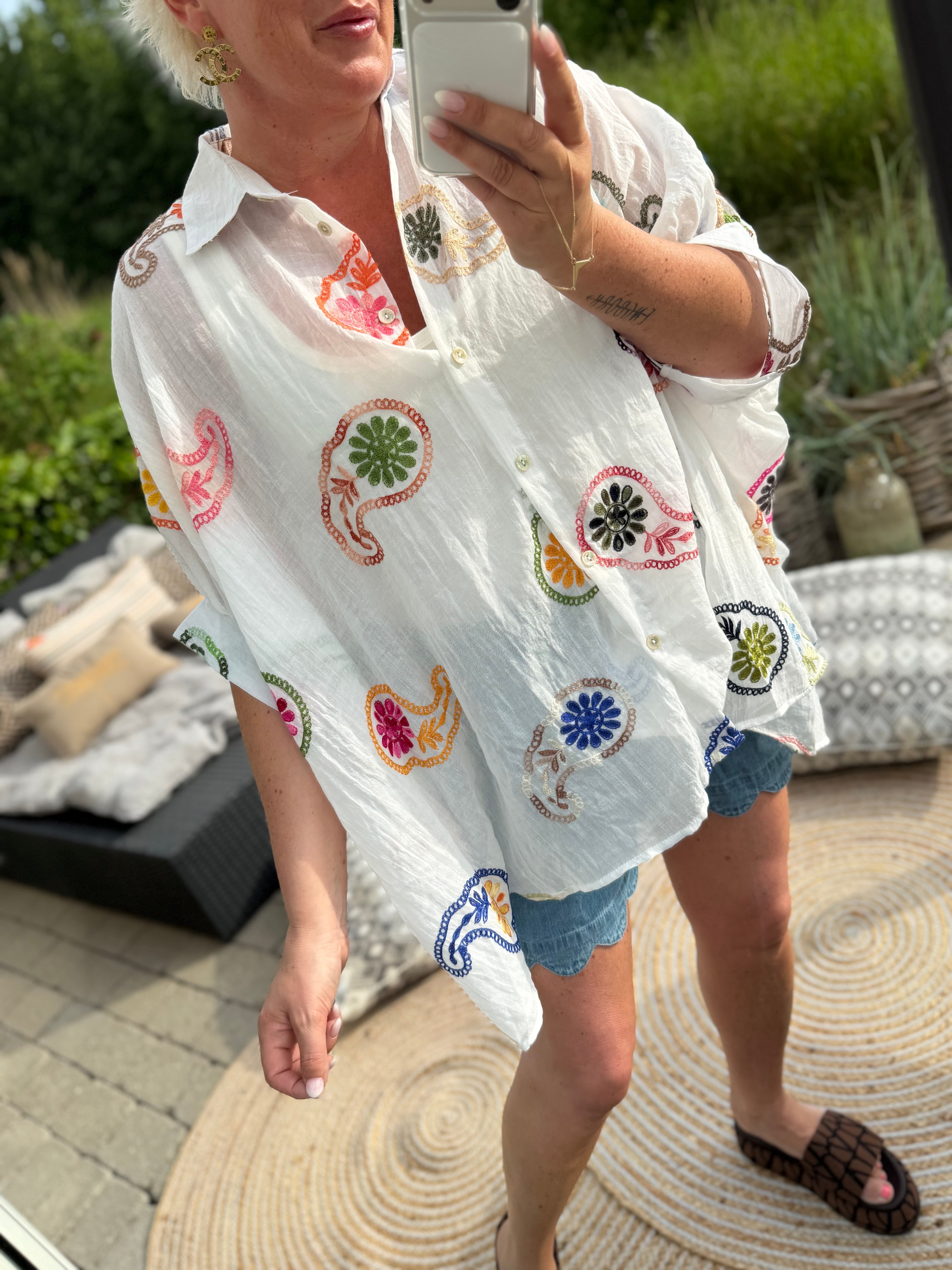 Jasmin 10091 big shirt paisley mix